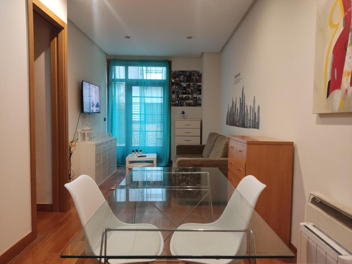 ヴィーゴPleno Centro, Terraza, Principe, 5 Min Casco Vello Y Estacion Aveアパートメント エクステリア 写真