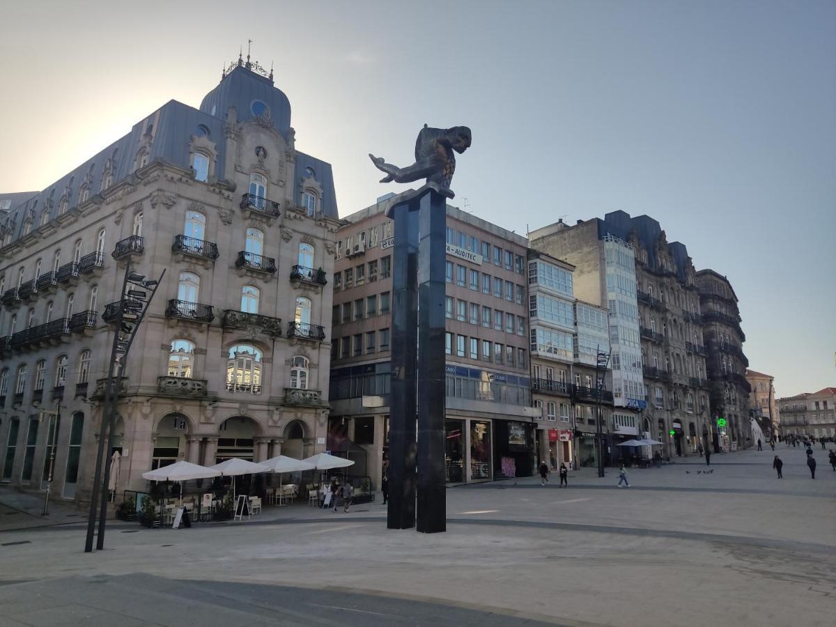 ヴィーゴPleno Centro, Terraza, Principe, 5 Min Casco Vello Y Estacion Aveアパートメント エクステリア 写真